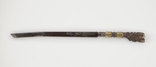 Dagger, 19th century, Tibetan, militaria; dagger weapon, height 25.8 cm., An elongated metal object
