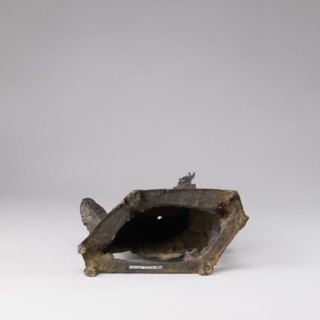 Buddhist deity on a buffalo, on a base;,  noted; figurine; Chinese; lotus iconography; Chinese