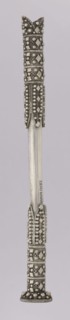 Hookah mouthpiece; maker, Islamic art; Arabic; smoking accessory pipe; geometric ornament with
