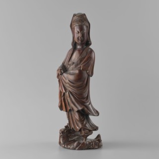 Guanyin Bodhisattva;, Qing dynasty 1644–1911, 19th century; China; sculpture; material: not