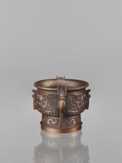 Gui-type incense burner, bronze, Chinese, Qing dynasty 1644–1911, 19th century, gui vessel with