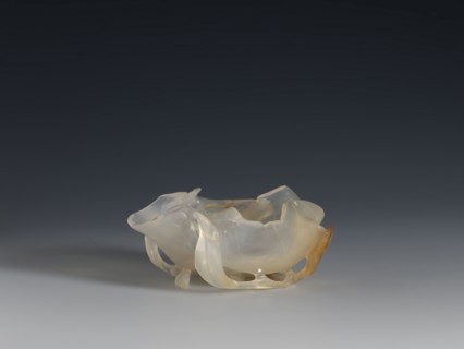 A vessel for washing brushes, Chinese, Qing dynasty 1644–1911, 18th century. Sculpture: a bowl
