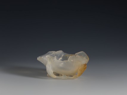 A vessel for washing brushes, Chinese, Qing dynasty 1644–1911, 18th century. Sculpture: a bowl