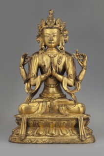 Four-armed Bodhisattva Avalokiteshvara Chaturbhuja, The Bodhisattva shown in one of his tantric