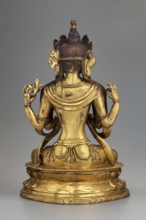 Four-armed Bodhisattva Avalokiteshvara Chaturbhuja, Buddhist/Tibetan/Himalayan/Sino-Tibetan/Chinese
