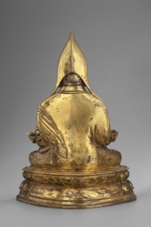 Gelukpa teacher, unknown sculptor, 18th century, Tibet; Tibetan Buddhist Himalayan sculpture;