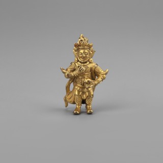 Vaisravana Tib. Namtose, Tib. rnam thos sras, sometimes identified with the yellow Jambhala, an
