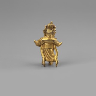 Vaisravana Tib. Namtose, Tib. rnam thos sras, sometimes identified with the yellow Jambhala, an