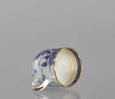 Cup, ceramics, blue-and-white porcelain, Qing style, landscape motifs, Chinese art, Qing 1644–1911,