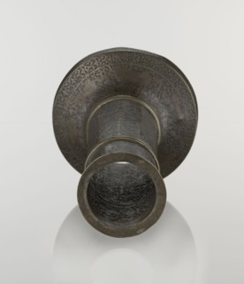 Candlestick mash'al, Islamic art, Persian, Safavid dynasty 1501–1736. Candlestick in the form of a