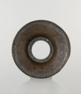 Candlestick mash'al, Islamic art, Persian, Safavid dynasty 1501–1736. Metal candlestick in the form