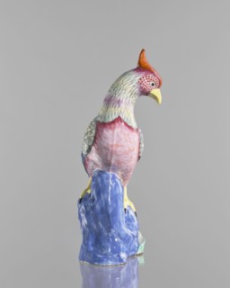 Rooster figurine, creator unknown, Chinese art, Chinese culture, Qing 1644–1911, colored porcelain,
