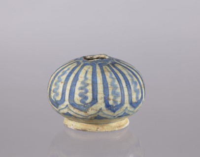 Bottle belly, Abdullazad Mirza Baba fl. ante 1939, Islamic art, Persian, glazed ceramics, utility