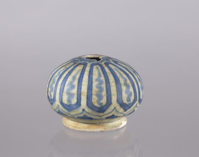 Bottle belly, purchase provenance Abdullazad Mirza Baba fl. ante 1939, Islamic art, Persian, glazed