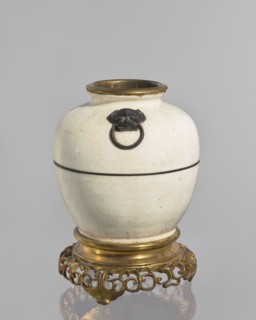 Gilded bronze mounted vase — lamp body; creator, Chinese; Qing dynasty 1644–1911; decorative