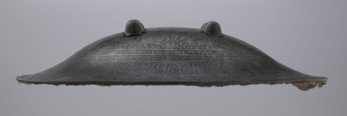 Shield sipar, Islamic art, Persian culture, Qajar dynasty 1785–1925, militaria; decorated with