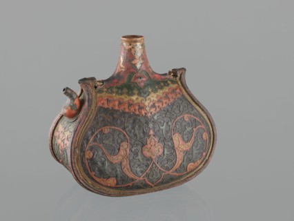 Waterskin matara, Islamic/Turkish, Ottoman dynasty 1299–1922, 2nd half of the 16th century, Turkey.