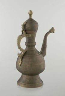 Jug aftabe, Persian, Qajar dynasty 1785–1925, 19th century. Materials/technique: vessel aftabe with