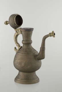 Jug aftabe, aftabe, geometric and plant ornament, dragons, zoomorphism; Decoration: dense plant and