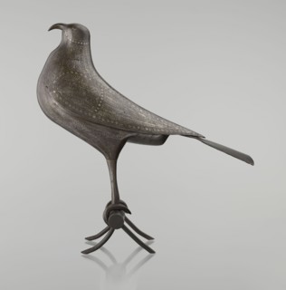 Falcon on a branch, Islamic art, Persian culture, sculpture/figurine of a bird falcon, feathers,