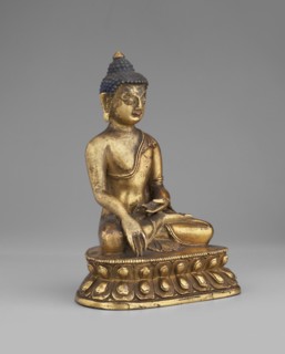 Shakyamuni Buddha, buddha iconographic, lotus throne iconographic, Himalayan culture, Tibetan