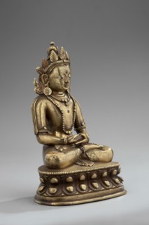 Amitayus, Tibetan Buddhist/Himalayan and Chinese art influences, lotus throne, Buddha Amitayus
