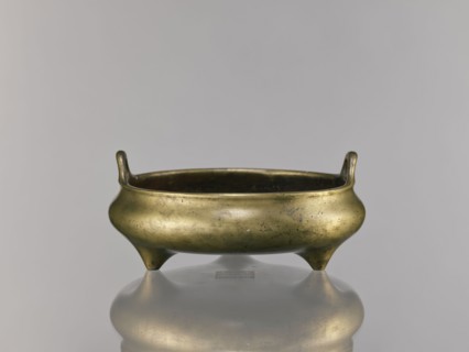 Li-type incense burner, Chinese art; bronze ritual/ceremonial vessel, Ming dynasty, Xuande period