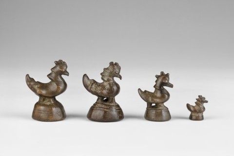 Karaweik bird-shaped weight, weighing 5 tikals; maker, 2nd half of the 19th century; Burma Myanmar;
