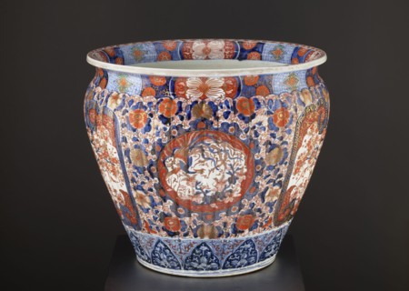 Flowerpot, Japanese, Meiji 1868–1912, ca. 1870–1880. Porcelain jardiniere vessel from Arita, Japan;