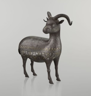 Ram, Persian, Qajar dynasty 1785–1925, sculpture; 1st half of the 19th century, Iran. Material: not