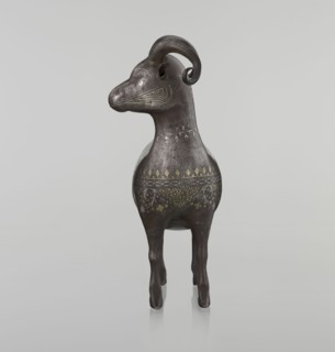 Ram, Islamic art, Persian culture, Qajar dynasty 1785–1925, sculpture, animal figurine of a ram