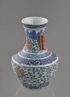 Vase with threads in the shape of bamboo twigs; maker, Chinese; Qing dynasty 1644–1911, Qianlong