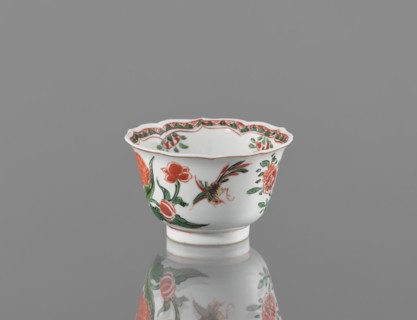 Bowl, vessel, ceramics, colorful decorations, Kangxi style, colorful porcelain with floral pattern,