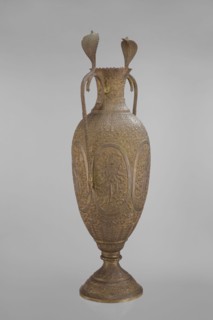 Vase, repossession Kraków - Vishnu, cobras snakes, plant ornament, geometric ornament, figural