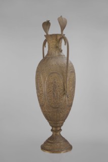 Vase, repossession Kraków - Vishnu; Indian art; Indian culture; cobras snakes; plant ornament;