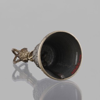 Bell ghanta, 19th century, Tibet. Ritual object used in Tibetan Buddhist religious rites;