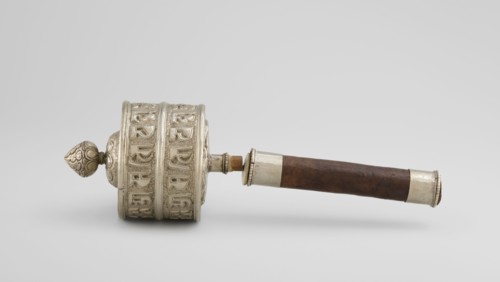 Prayer wheel, repossession, Tibetan Buddhist art, Himalayan culture, Himalayan art, scrolls,
