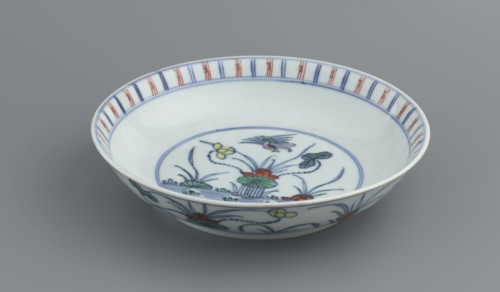 Plate, Chinese art, Chinese, Qing dynasty 1644–1911, ceramics—colored porcelain decorated with