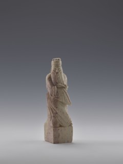 Sage with a Fan, figurine of a man holding a fan, Chinese art, fans, Chinese culture, Qing dynasty