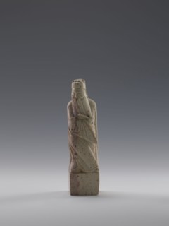 Sage with a Fan, figurine of a man holding a fan, Chinese art, Chinese culture, Qing dynasty