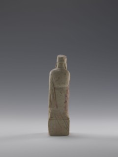Sage with a Fan, 19th century, Qing dynasty 1644–1911, China; sculpture of a male figurine holding