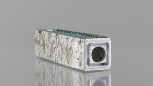Cricket Cage, Chinese, Qing dynasty 1644–1911, colored porcelain vessel depicting animals and a