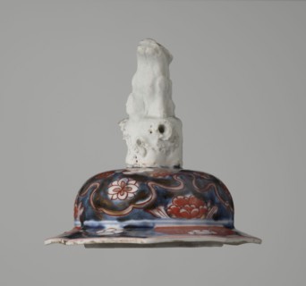 Vase with cover, Japanese, Edo period 18th century, imari ceramics depicting flowers, tree,