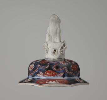Vase with cover, Japanese, Edo period 18th century, imari ceramics depicting flowers, tree,
