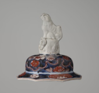 Vase with cover, Japanese, Edo 1603–1868, 18th century, imari ceramics depicting flowers, tree,