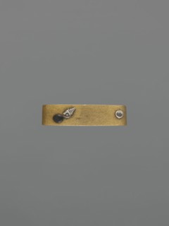 Metal scabbard ring semegane, Japanese, Edo 1603–1868 / Meiji 1868–1912, katana scabbard accessory,