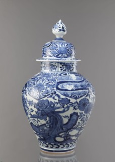 Vase with cover, unknown ceramist, Japanese, Edo period Genroku–Kyoho, ca. 1690–1730, Arita