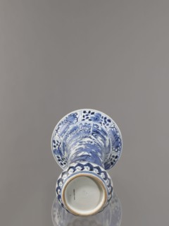 Vase, Japanese, Edo period 1603–1868, Genroku–Kyoho ca. 1690–1730, Arita, blue-and-white porcelain,