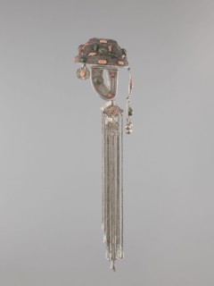 Headgear ornament coif, coif; jewelry; Mongolian artistic crafts; headgear and head ornaments for