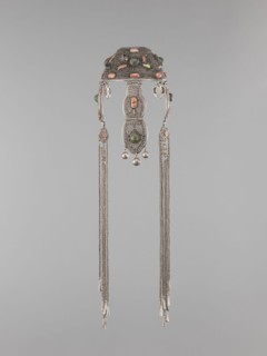 Headgear ornament coif, coif, jewelry, Mongolian art, artistic crafts, headgear, head ornaments,